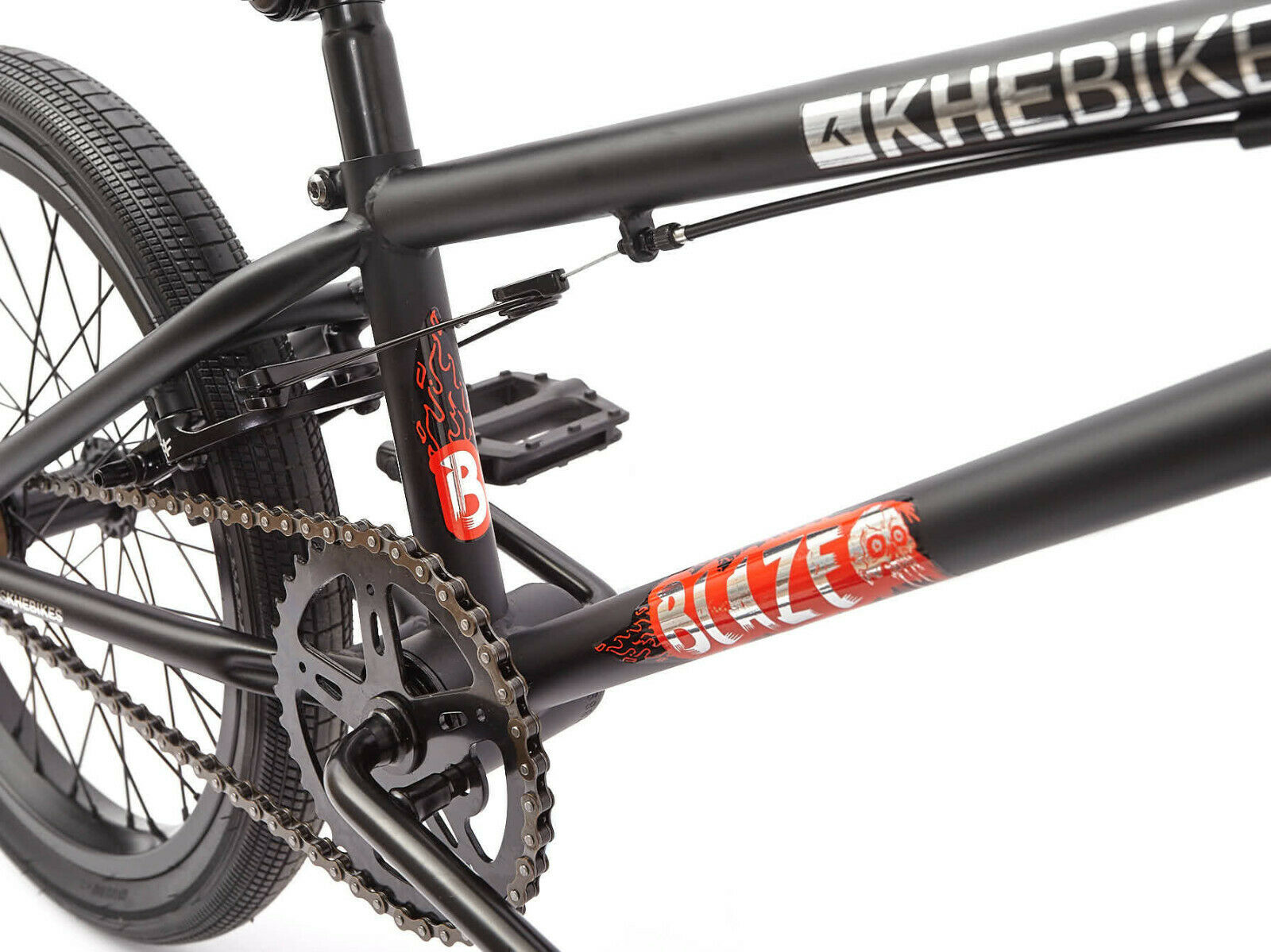 KHE BMX Bike Blaze 18 Inch Black Affix 360° Rotor Only 22.5lbs - Fresh Stock Dated January 2026