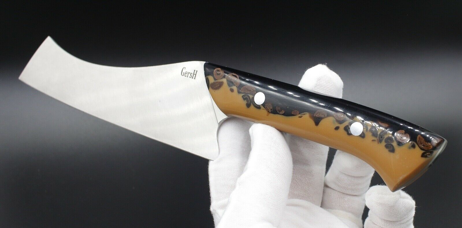 Caffe Mocha Chef - USA Made Custom Knives ELMAX Stainless Steel Coffee Handle - Fresh Stock Dated January 2026