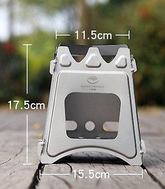Pure Titanium Firewood Stove Ultralight Wood Burning Camping Stove Portable - Fresh Stock Dated January 2026