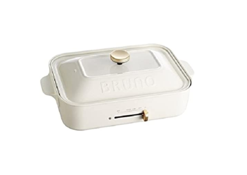 BRUNO Compact Hot Plate (white) 2 plates set from Japan AC100V BOE021-WH - Fresh Stock Dated February 2026