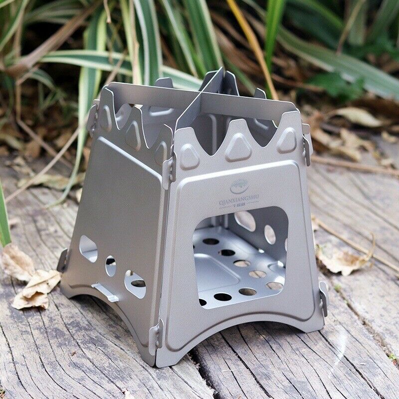 Pure Titanium Firewood Stove Ultralight Wood Burning Camping Stove Portable - Fresh Stock Dated January 2026