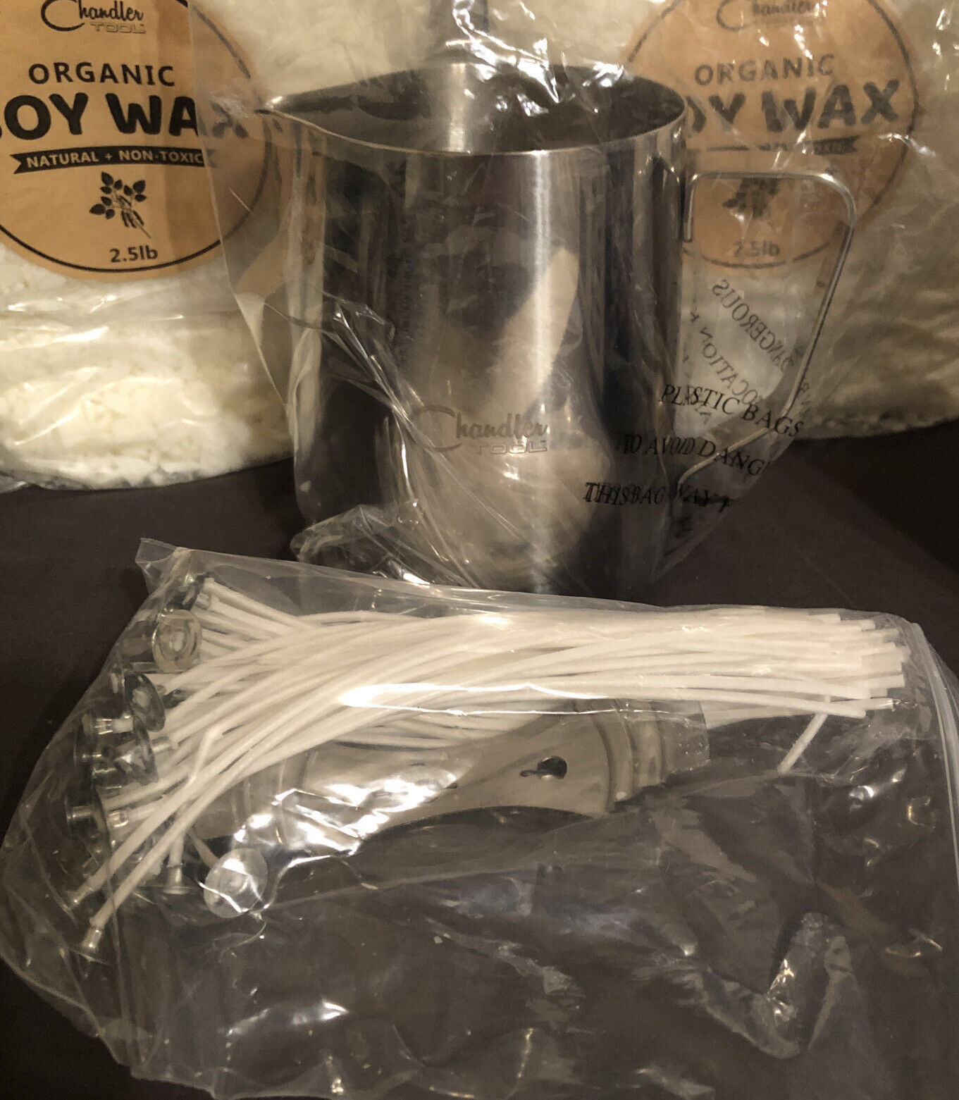 Chandler Tools Candle Making Kit Electric Hot Plate W/ Soy Wax, Pot And Spoon - Fresh Stock Dated February 2026