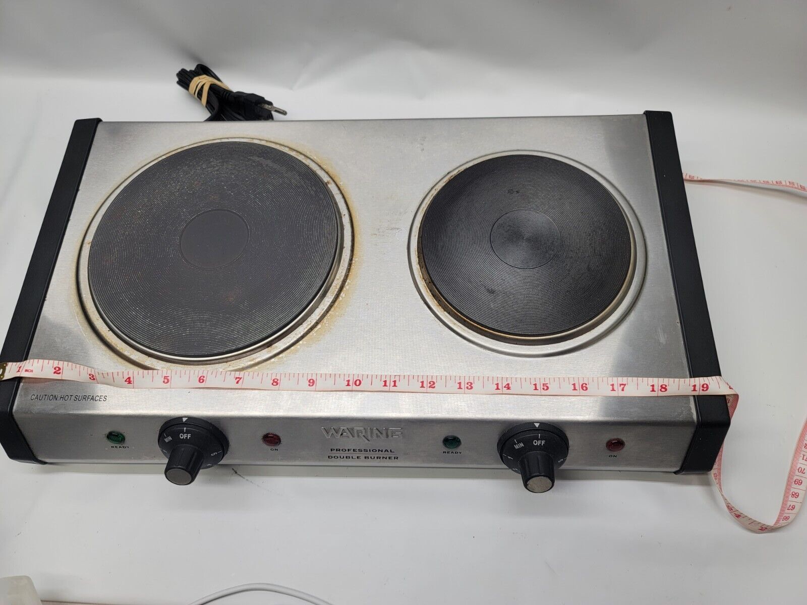 Waring DB60 Portable Professional Commercial Burner Cast Iron Hot Plates 1800W - Fresh Stock Dated February 2026