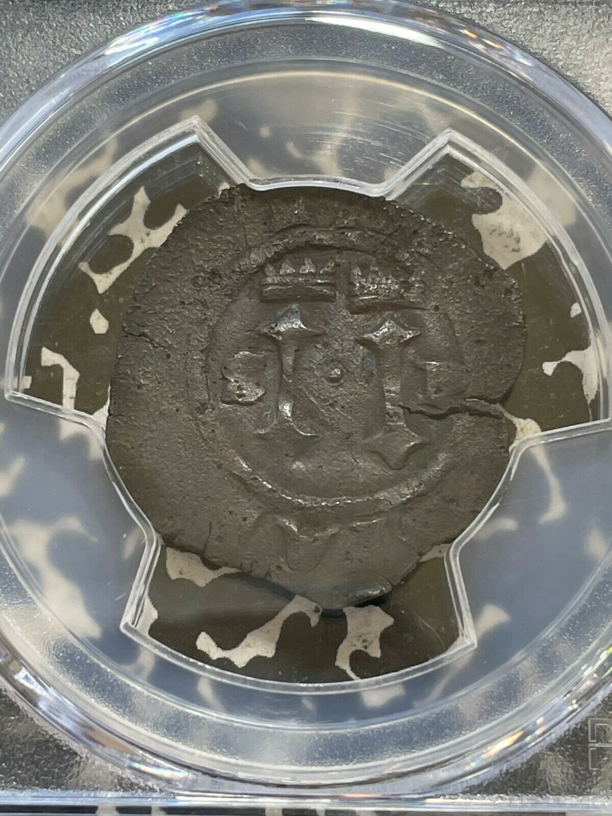 (1542) Dominican Republic Santo Domingo 4 Maravedis PCGS VF Lot#G693 Scarce! - Fresh Stock Dated December 2025