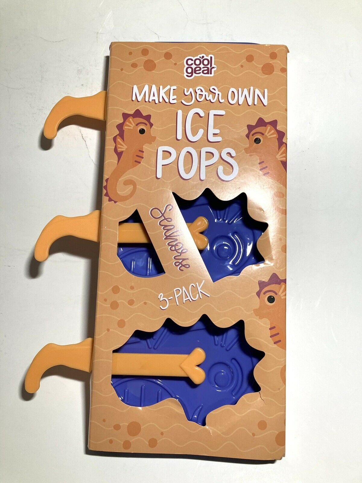 Cool Gear Make Your Own Ice Pops 3-Pack Seahorse Molds • BPA Free - Fresh Stock Dated February 2026