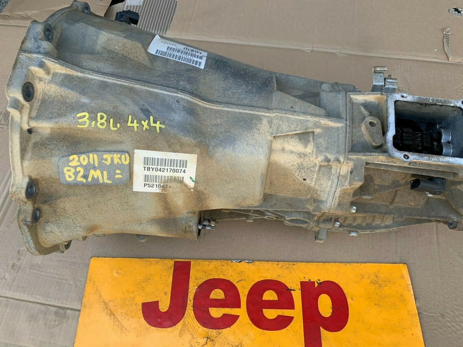 2011 JEEP WRANGLER JK JKU 3.8L MANUAL TRANSMISSION 52104741AC OEM 82K MILES - Fresh Stock Dated January 2026