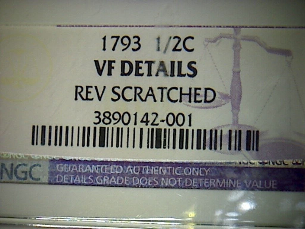 1793 Half Cent-NGC VF Details- Super Type Coin! - Fresh Stock Dated December 2025