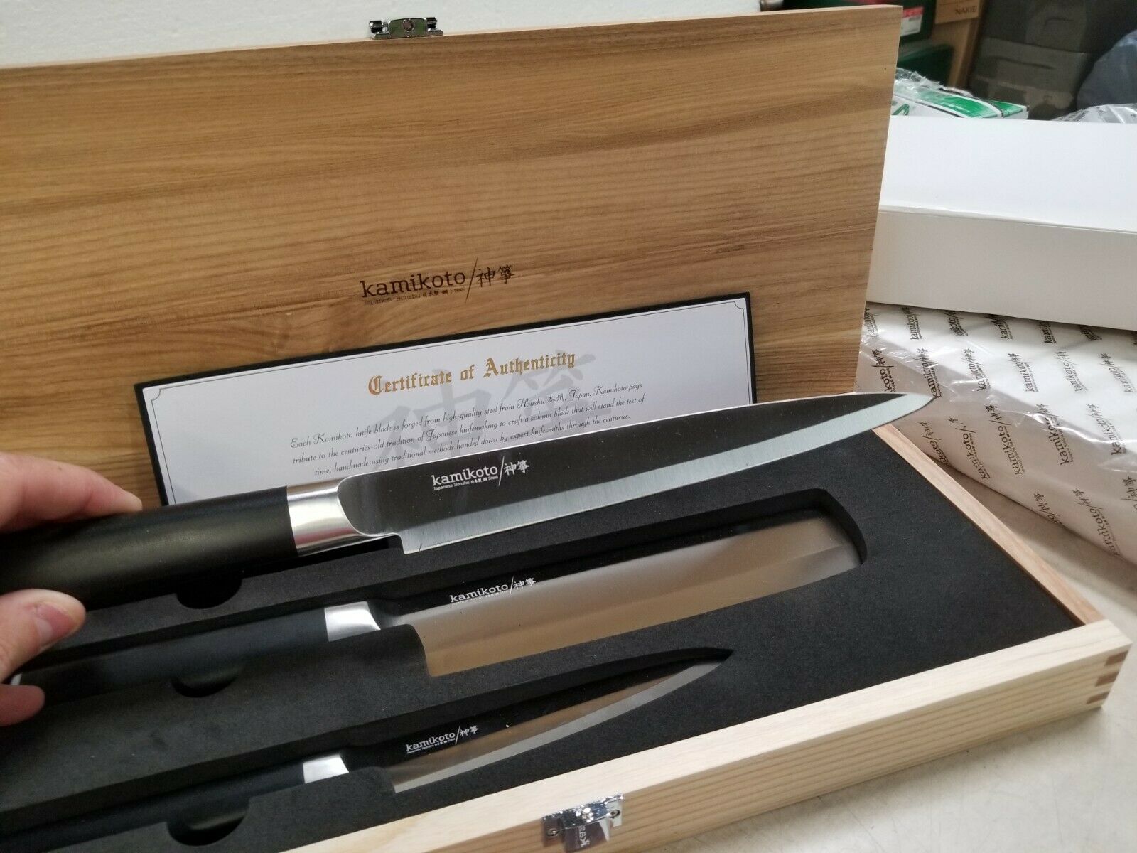 Kamikoto Kanepki Knife Set w/ Presentation Box, Open Box - Fresh Stock Dated January 2026