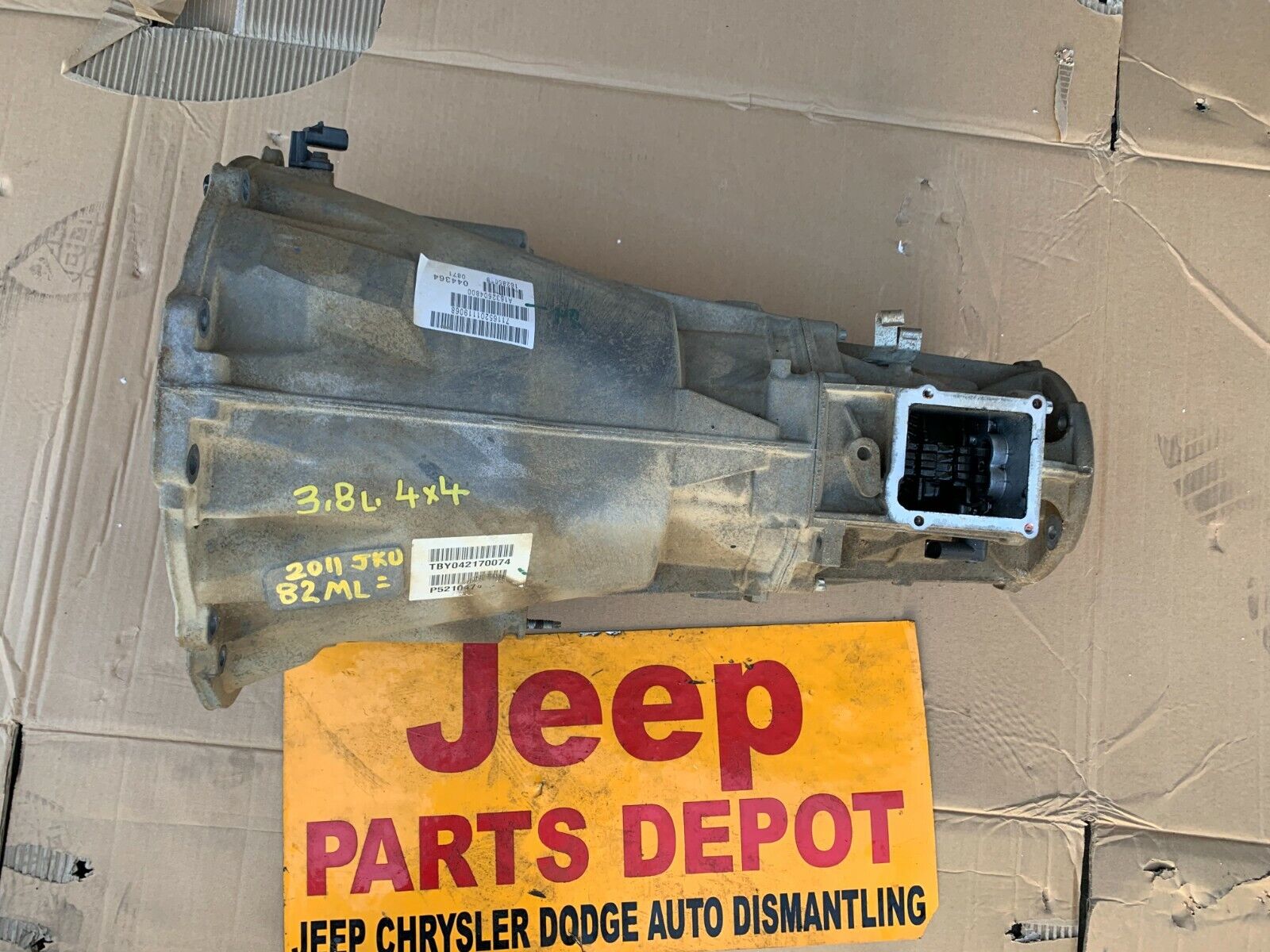 2011 JEEP WRANGLER JK JKU 3.8L MANUAL TRANSMISSION 52104741AC OEM 82K MILES - Fresh Stock Dated January 2026