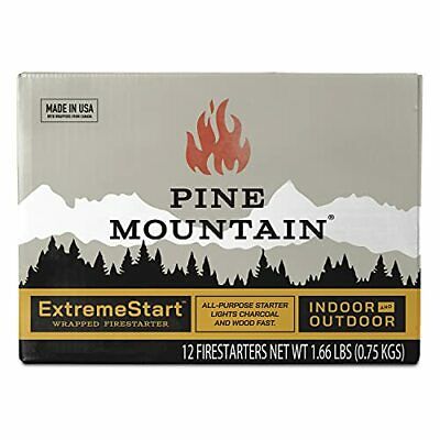 ExtremeStart Wrapped Fire Starters, 24 Starts Firestarter Wood Fire Log for - Fresh Stock Dated December 2025