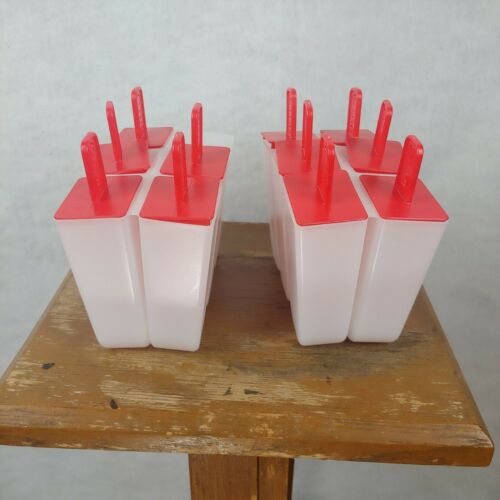 2 Jello Frozen Popsicle Molds Homemade Ice Cream Pudding Pop Reusable Tray Sets - Fresh Stock Dated February 2026