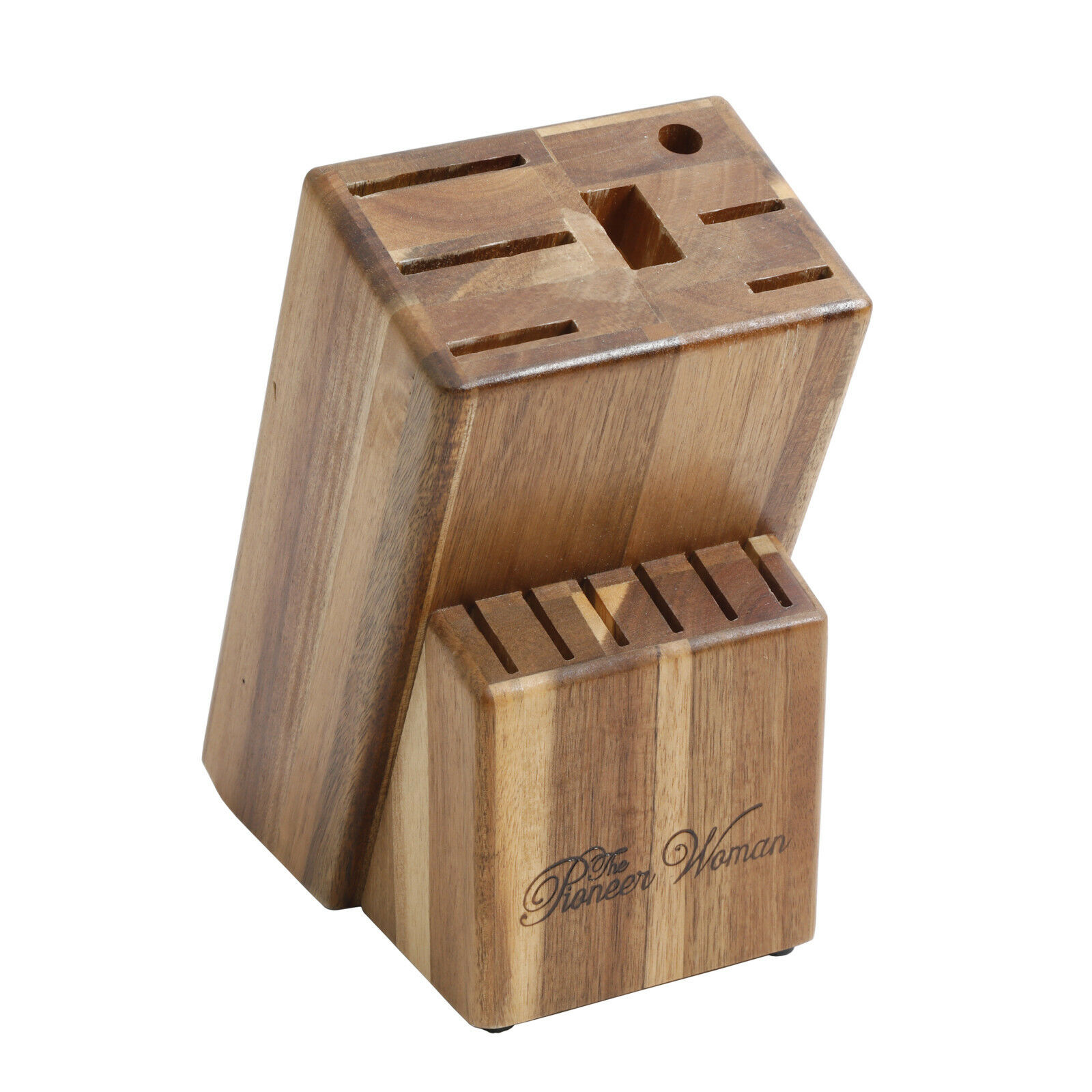 The Pioneer Woman Cowboy Rustic 14-Piece Cutlery Set w/ Wood Block Black New - Fresh Stock Dated January 2026