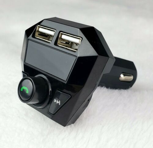 Car Bluetooth Wireless Fm Transmitter w/ Dual USB - Fresh Stock Dated December 2025