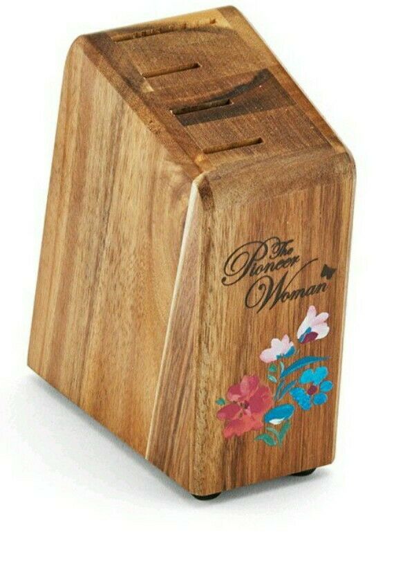 Pioneer Woman ~ Ree Drummond ~ 5-Piece Cutlery/Knife Block Set ~ Gorgeous Garden - Fresh Stock Dated January 2026