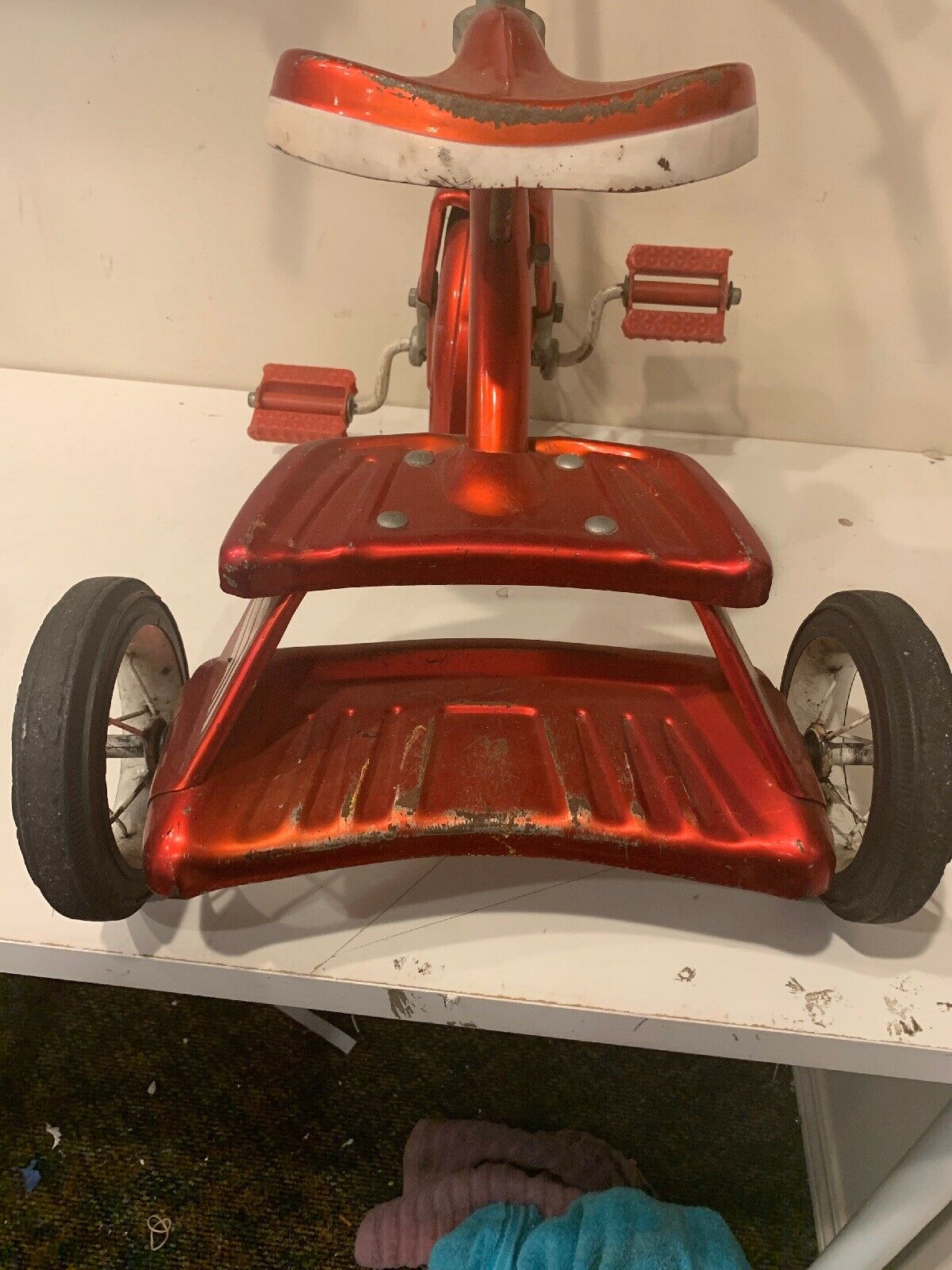 Vintage Columbia Red Tricycle Westfield Massachusetts 50s-60s Era - Fresh Stock Dated January 2026