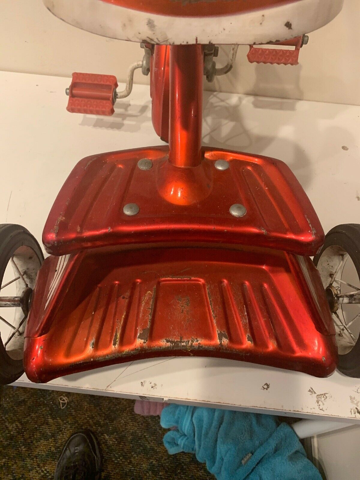 Vintage Columbia Red Tricycle Westfield Massachusetts 50s-60s Era - Fresh Stock Dated January 2026
