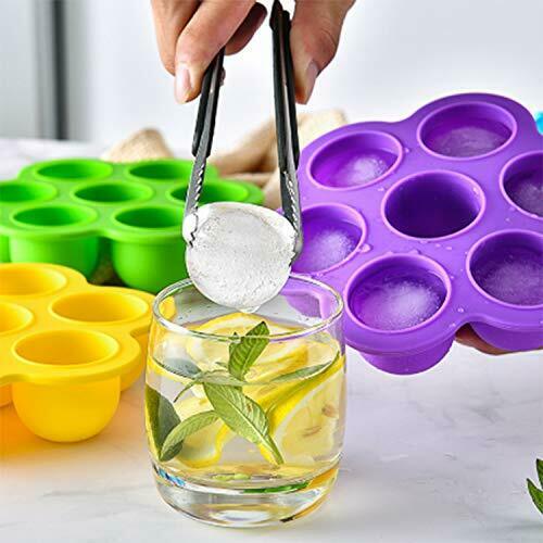 Popsicle Molds Silicone 2 Pcs DIY Ice Pop Sticks 7-Cavity Non-Stick Food Grad... - Fresh Stock Dated February 2026