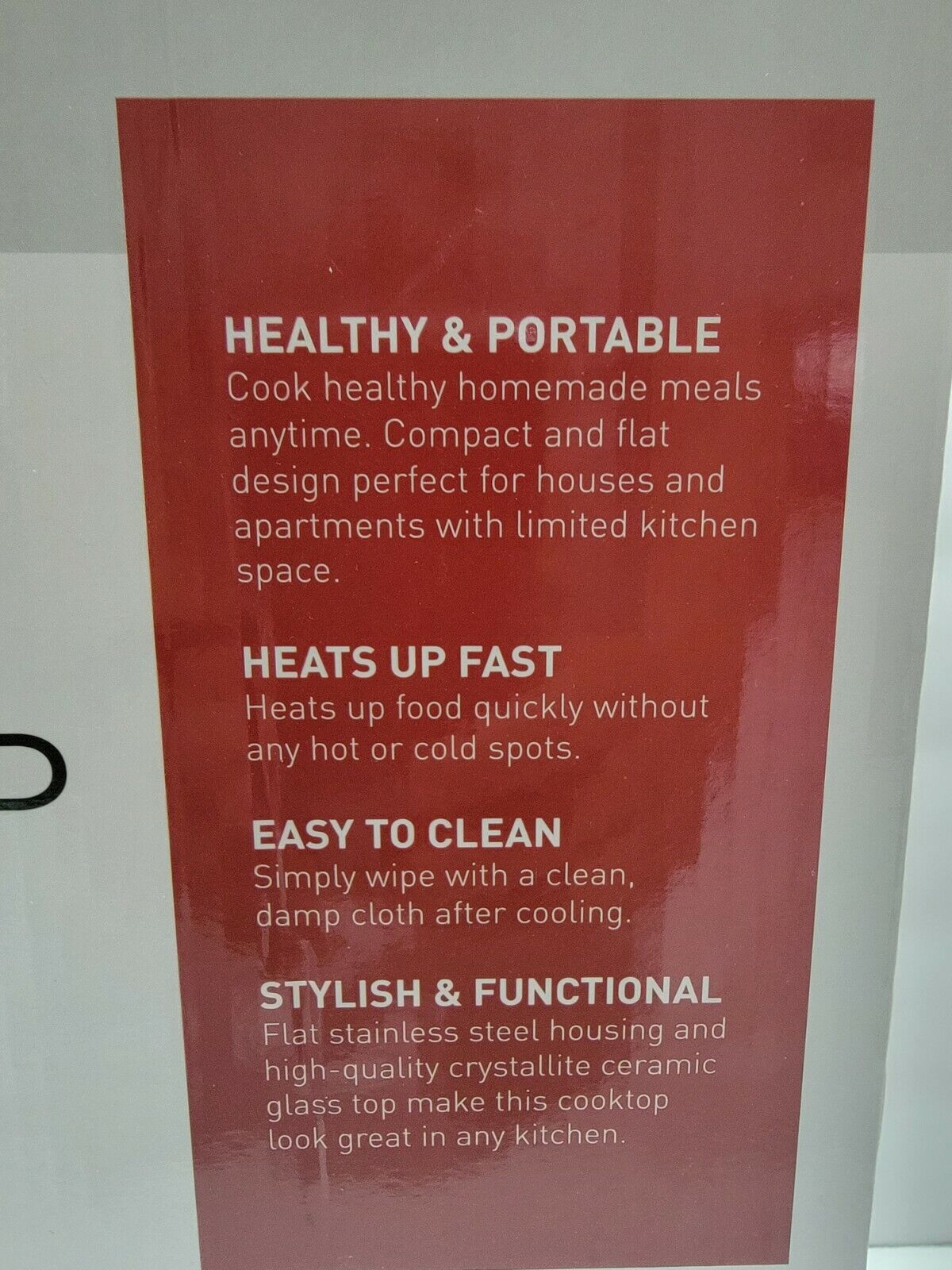 Parini Cookware Electric Ceramic Cooktop New in Box - Fresh Stock Dated February 2026