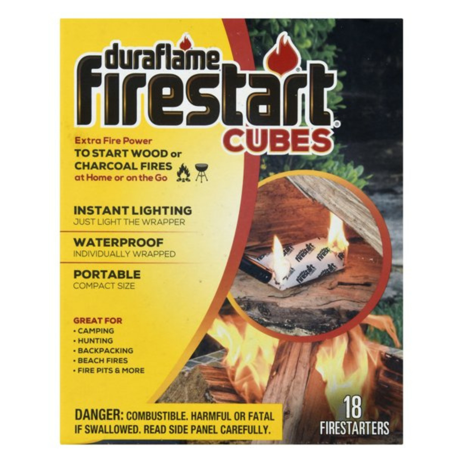 Duraflame Firestart Cubes 18-Pack, Fire Starters for Wood or Charcoal NEW - Fresh Stock Dated January 2026