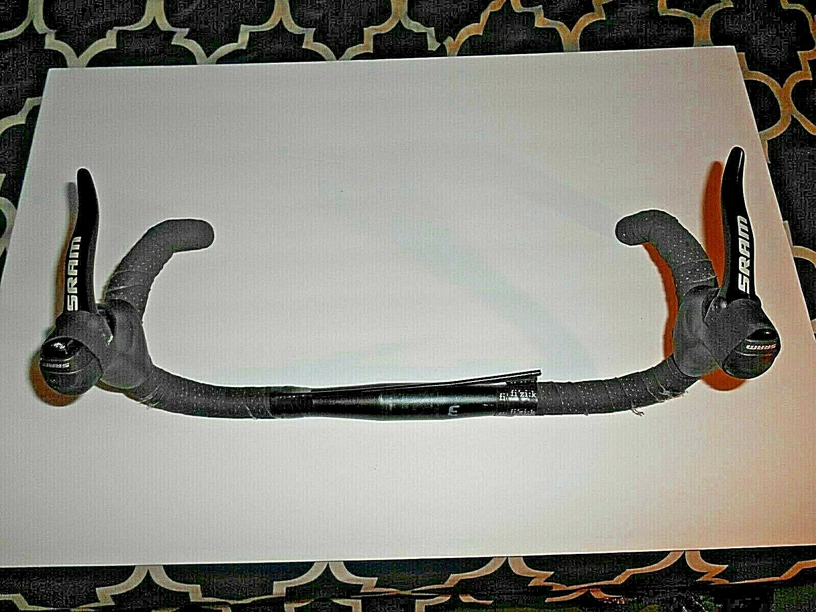 fi'zi:k LIGHTWEIGHT ALUMINUM BICYCLE HANDLE BARS W/  SRAM COMPONENT BRAKE LEVERS - Fresh Stock Dated December 2025