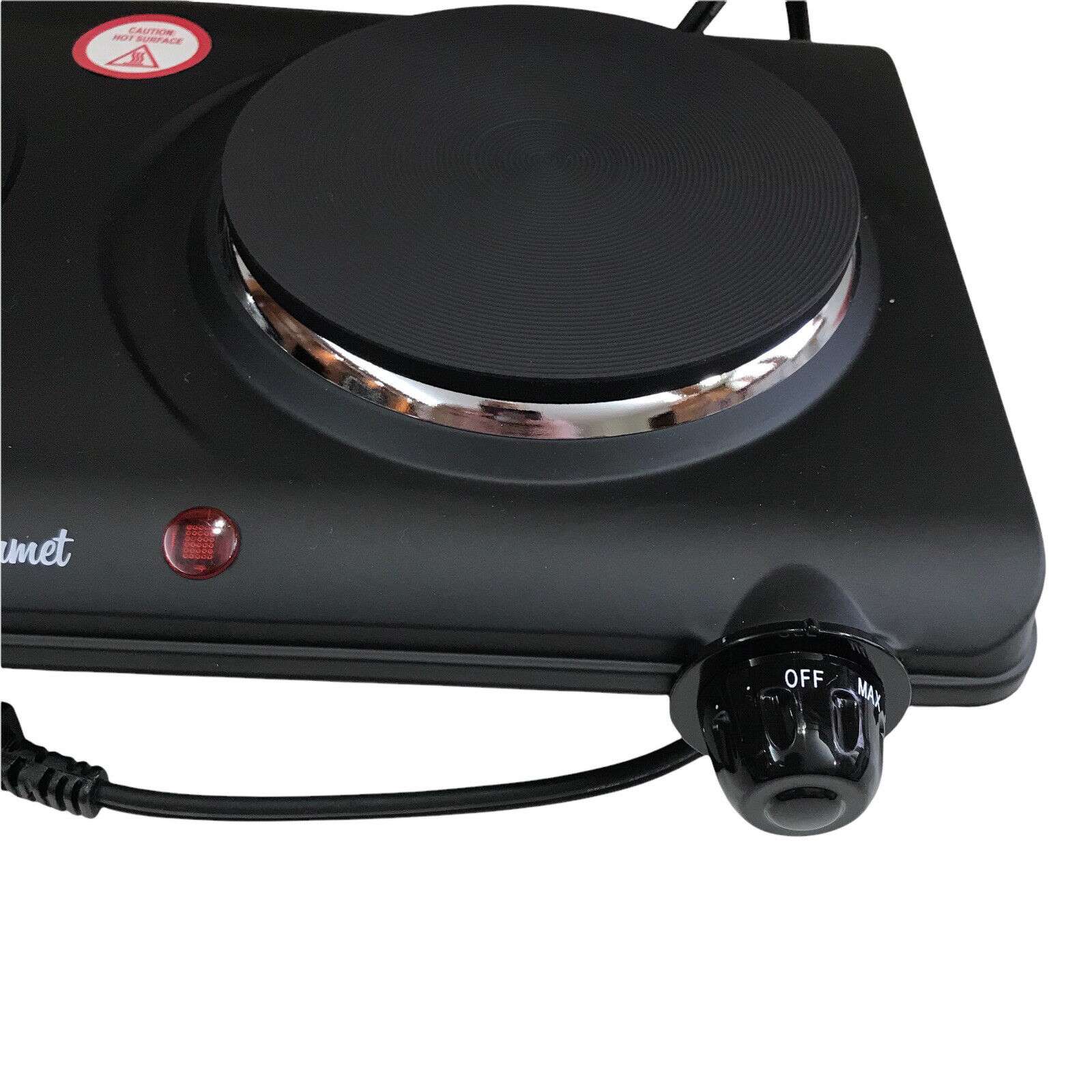 Electric Stove Cooktop  Ceramic Double Burner  Hot Plate Black NOS Camper - Fresh Stock Dated February 2026