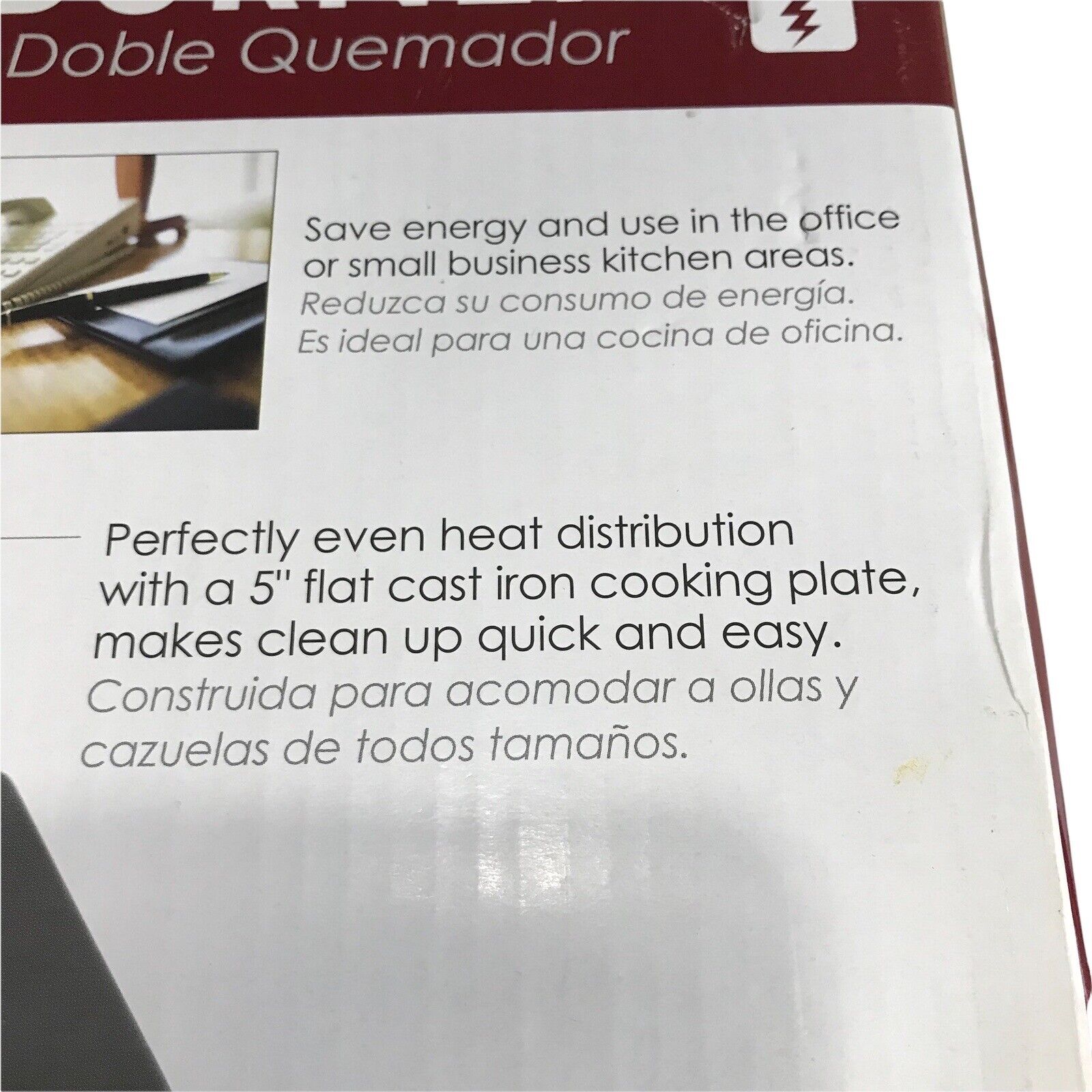 Electric Stove Cooktop  Ceramic Double Burner  Hot Plate Black NOS Camper - Fresh Stock Dated February 2026