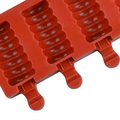 Food Grade Silicone Ice Cream Mold 4 Cell Frozen Juice Popsicle Maker Ice Lolly - Fresh Stock Dated February 2026