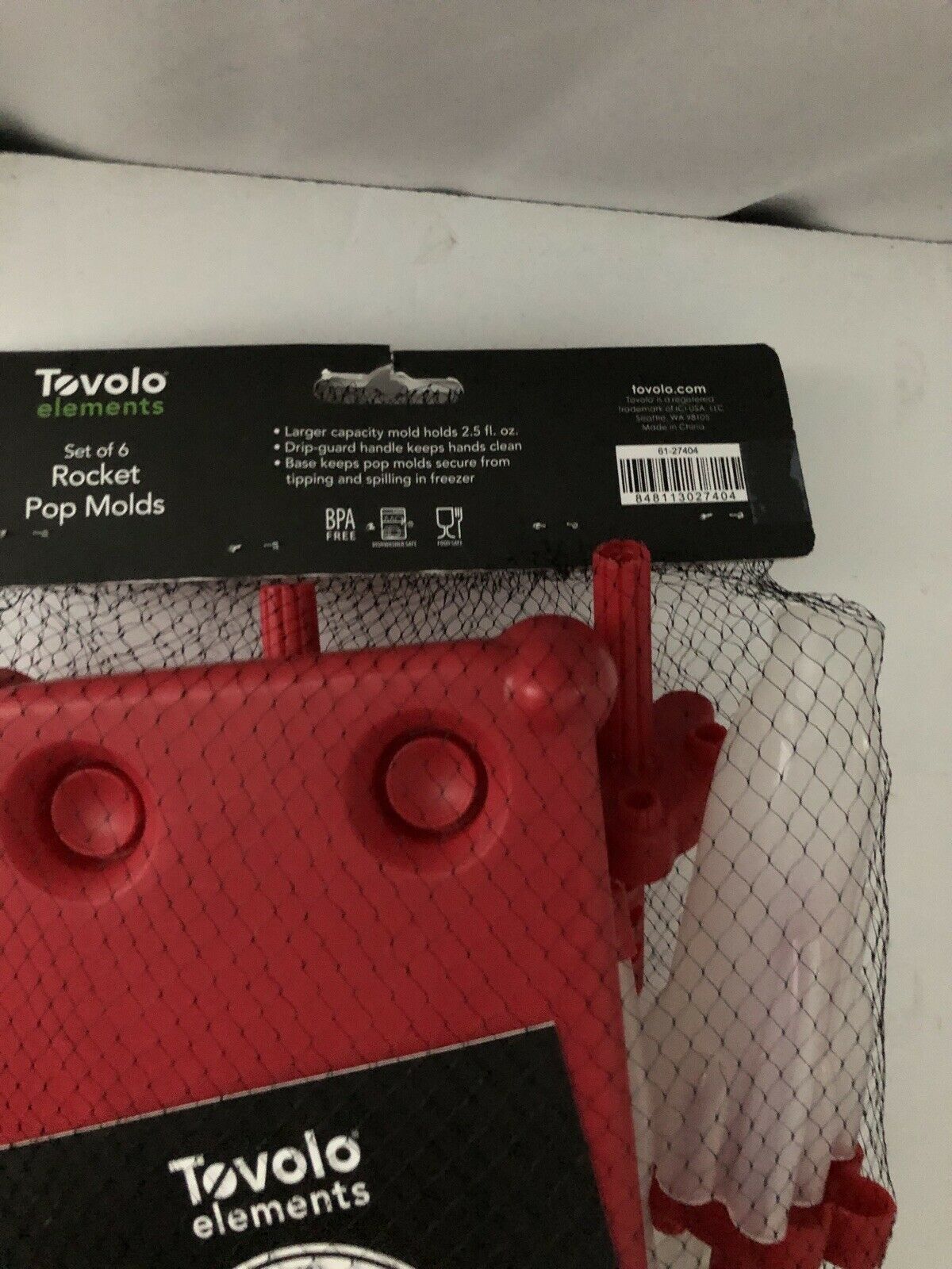 NEW TOVOLO Elements Set of 6 Twin Pop Molds Homemade Popsicle's, 2.5, BPA-Free - Fresh Stock Dated February 2026