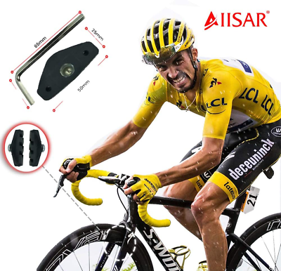 AIISAR Bike Brake Pads 2 Pairs of 50mm – Contemporary Designed C Shape Bike Part - Fresh Stock Dated December 2025
