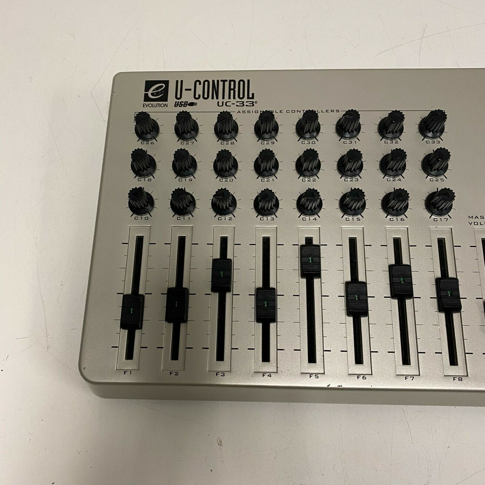 Evolution U-Control UC-33 USB & MIDI Mixer DAW Controller UNIT ONLY TESTED - Fresh Stock Dated December 2025