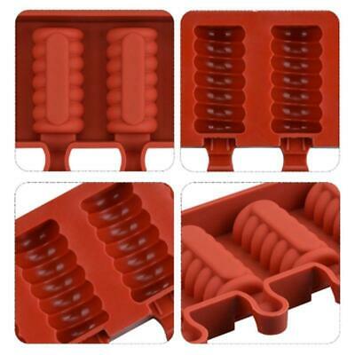 Food Grade Silicone Ice Cream Mold 4 Cell Frozen Juice Popsicle Maker Ice Lolly - Fresh Stock Dated February 2026
