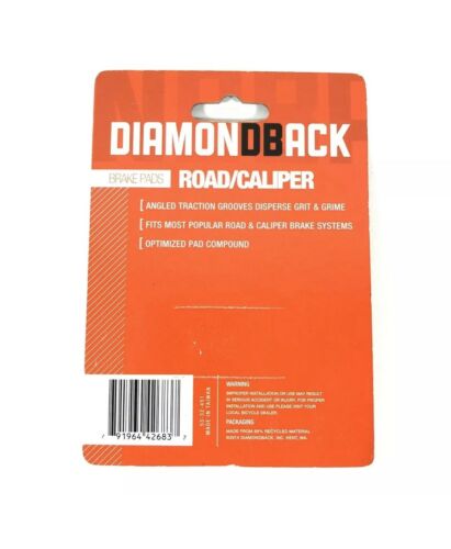 DiamondBack Road Caliper Brake Pads 53-32-451 NEW - Fresh Stock Dated December 2025