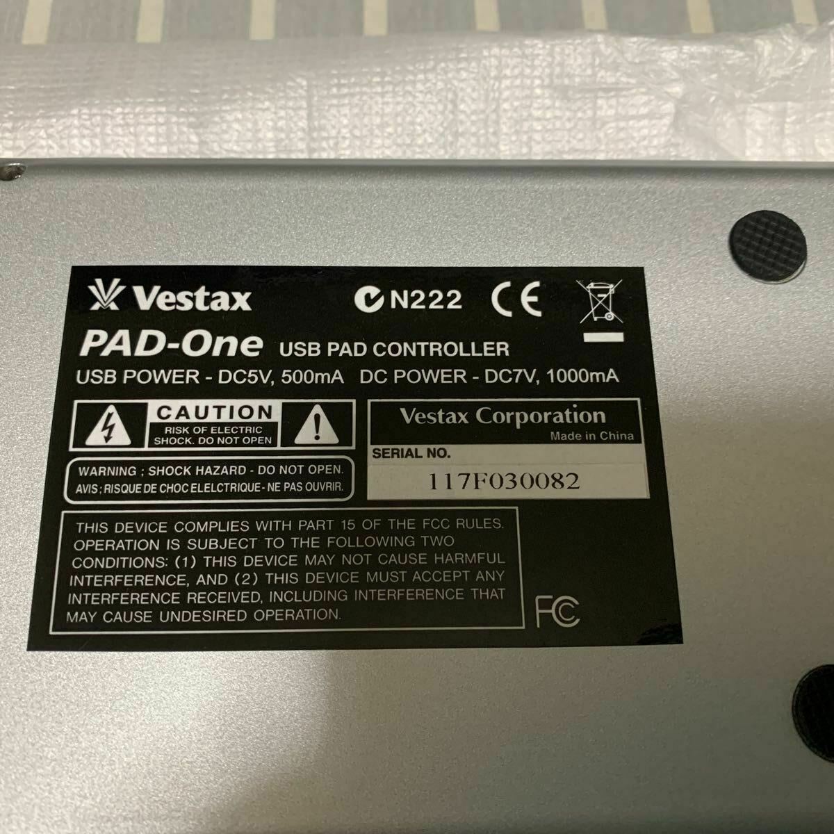Vestax Pad-One USB Pad Controller With power supply Box Tracking F/S Japan Used - Fresh Stock Dated December 2025