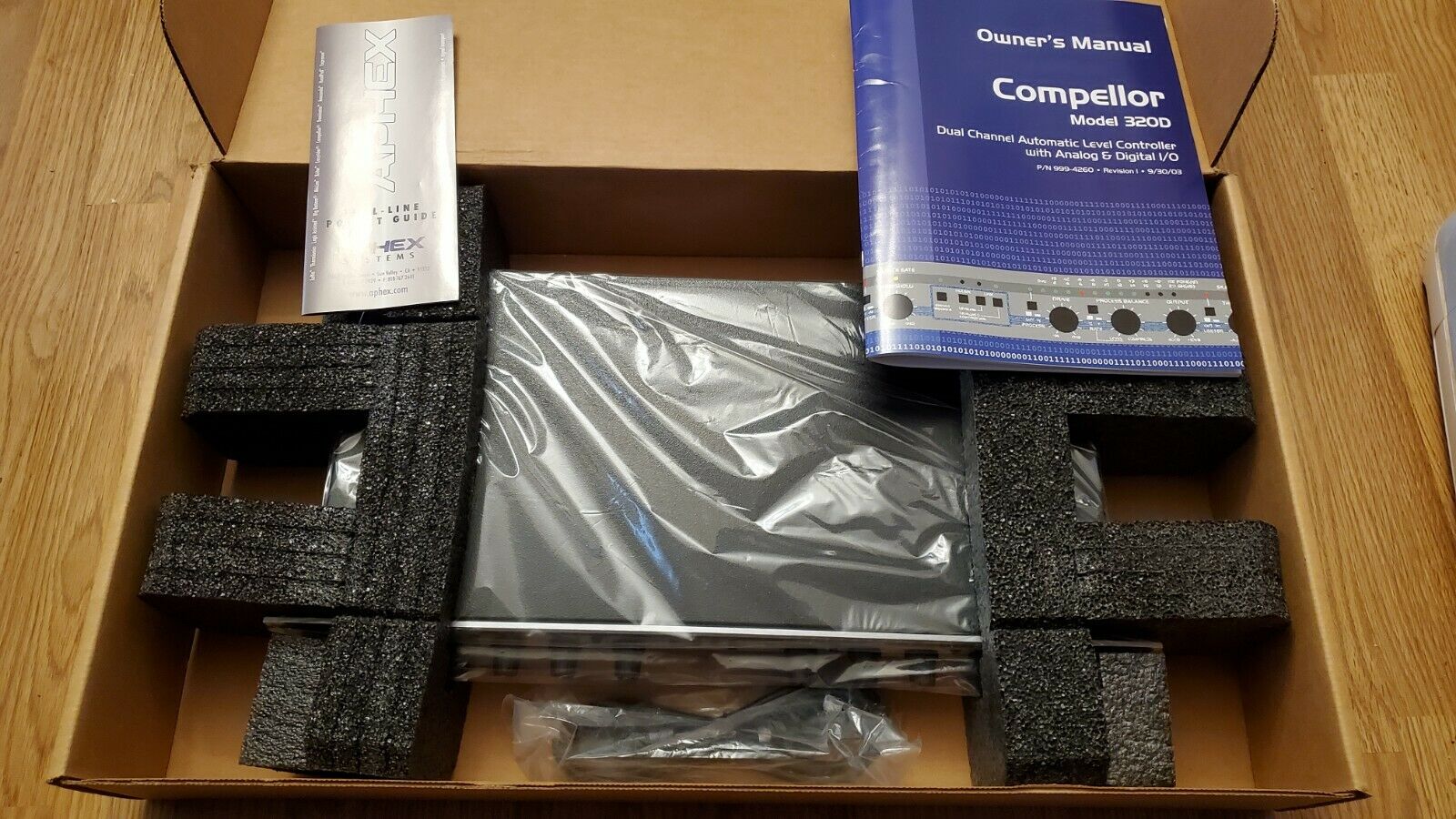 APHEX 320D COMPELLOR STEREO AUDIO LEVEL CONTROLLER - Fresh Stock Dated December 2025