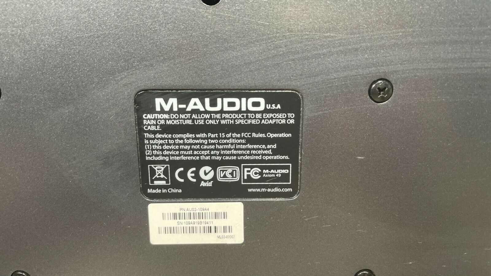 M-Audio Axiom 49-Key USB MIDI Audio Controller Keyboard - Fresh Stock Dated December 2025