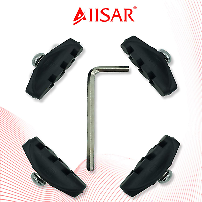 AIISAR Bike Brake Pads 2 Pairs of 50mm – Contemporary Designed C Shape Bike Part - Fresh Stock Dated December 2025