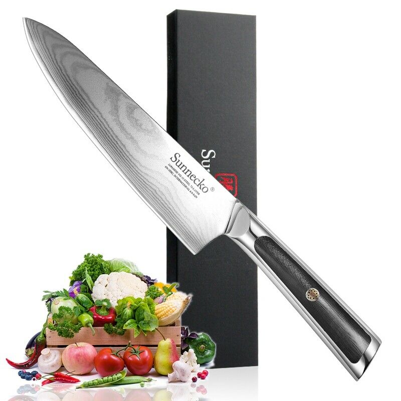 9 Pcs Kitchen Knives Set Japanese VG10 Damascus Steel Chef Knife Santoku Slicing - Fresh Stock Dated January 2026