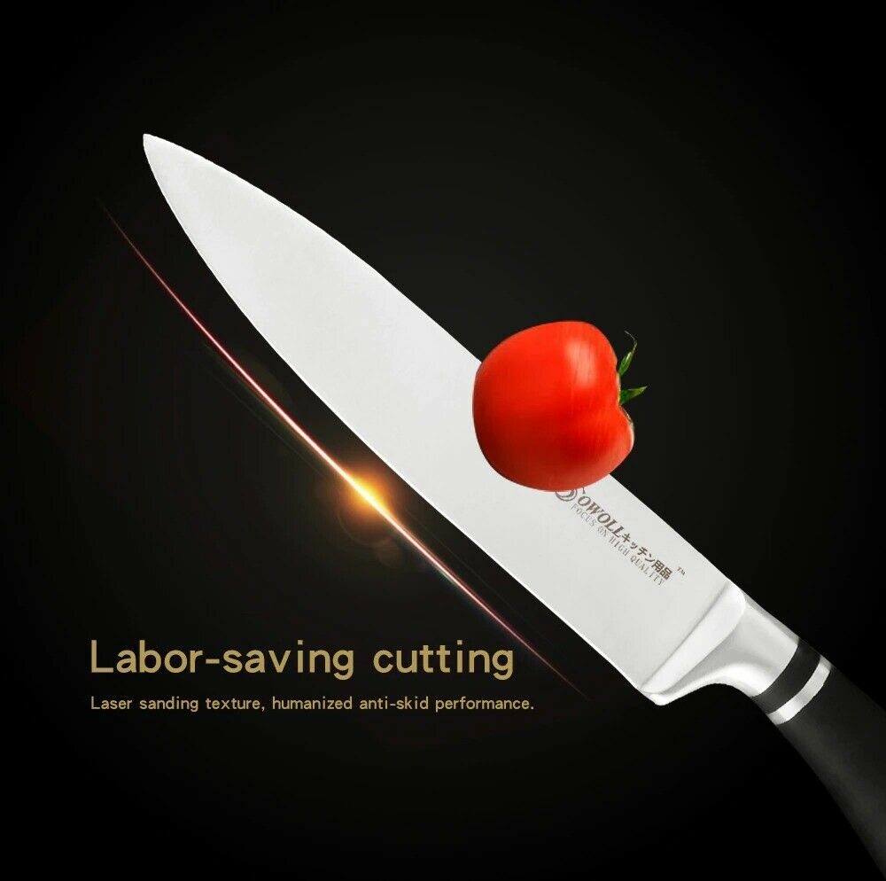 Stainless Steel Knife Cooking tool 8-inch Japanese Kitchen Chef Knives WithSeath - Fresh Stock Dated January 2026