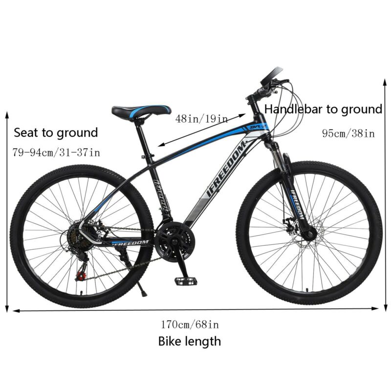 Mountain Bike 26 inches Wheels 21 Speed Bicycle MTB Front Suspension Mens Women - Fresh Stock Dated January 2026