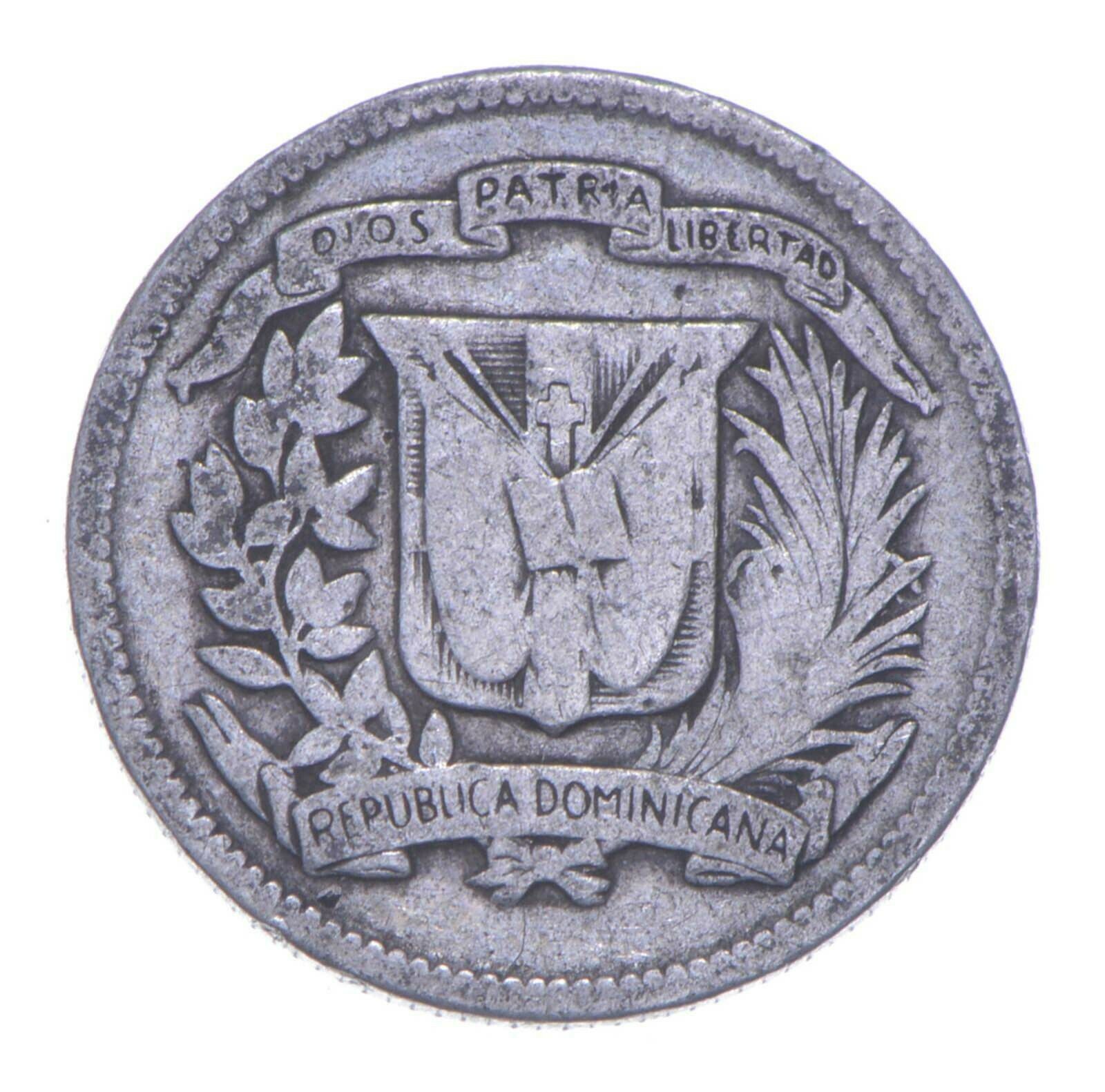 Roughly Size of Dime 1956 Dominican Republic 10 Centavos World Silver Coin *109 - Fresh Stock Dated December 2025