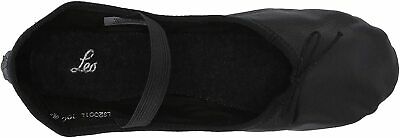 Leo Women's Ballet Russe Dance Shoe, Black, 8 C US - Fresh Stock Dated December 2025