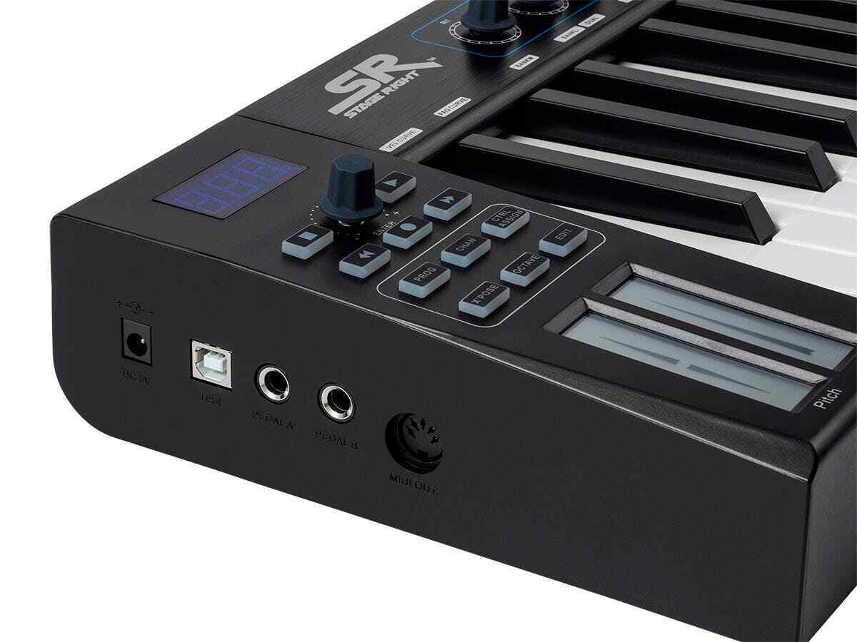 Monoprice SRK88 37 Key USB MIDI Keyboard Controller with 8 Backlit Pads, 8 Knobs - Fresh Stock Dated December 2025