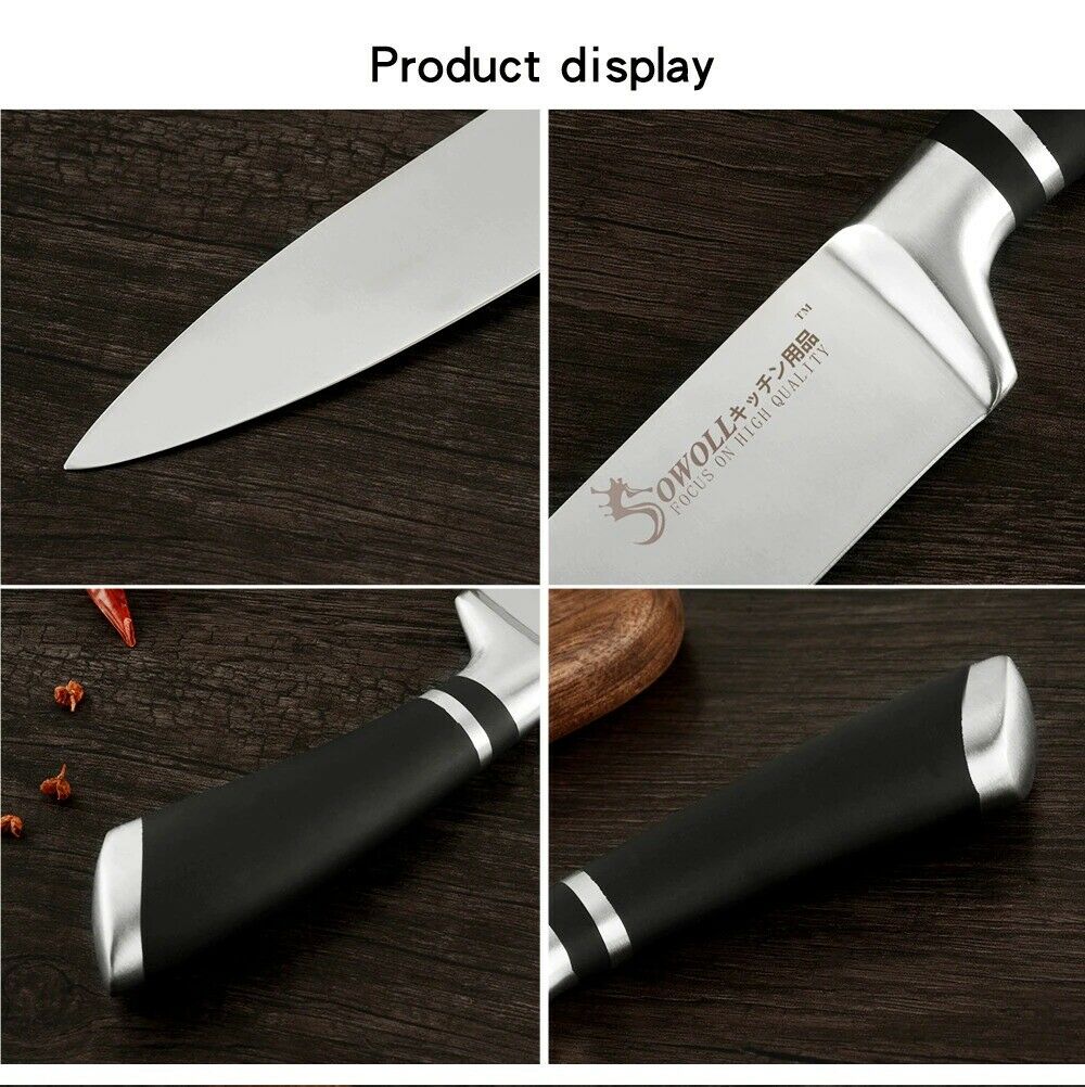 Stainless Steel Knife Cooking tool 8-inch Japanese Kitchen Chef Knives WithSeath - Fresh Stock Dated January 2026
