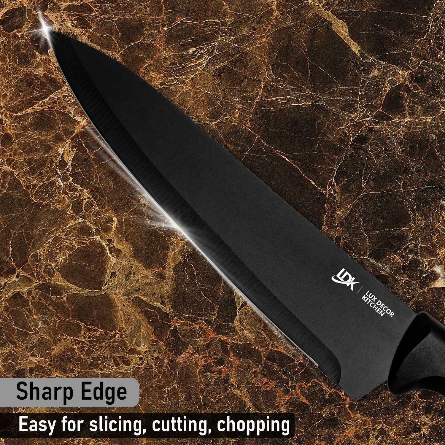 Knife Set Stainless Steel 7Pieces Professional Cutlery Pizza Kitchen Chef Knives - Fresh Stock Dated January 2026