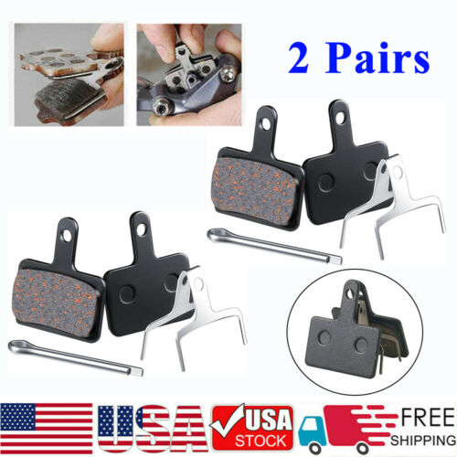 2x Bicycle MTB Disc Brake Pads Mountain Bike Semi Metal Resin for M315 M355 M446 - Fresh Stock Dated December 2025