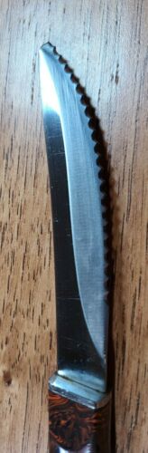 CUTCO KNIFE 1758 Kitchen/Steak Knife Brown Orange Swirl Factory Sharpened - Fresh Stock Dated January 2026