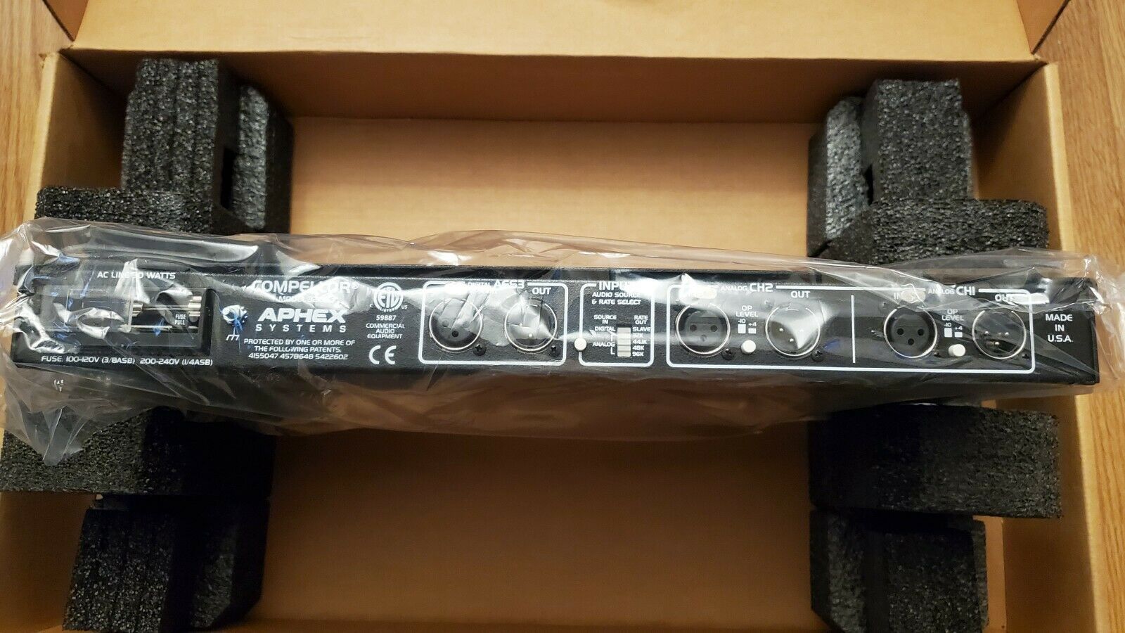 APHEX 320D COMPELLOR STEREO AUDIO LEVEL CONTROLLER - Fresh Stock Dated December 2025