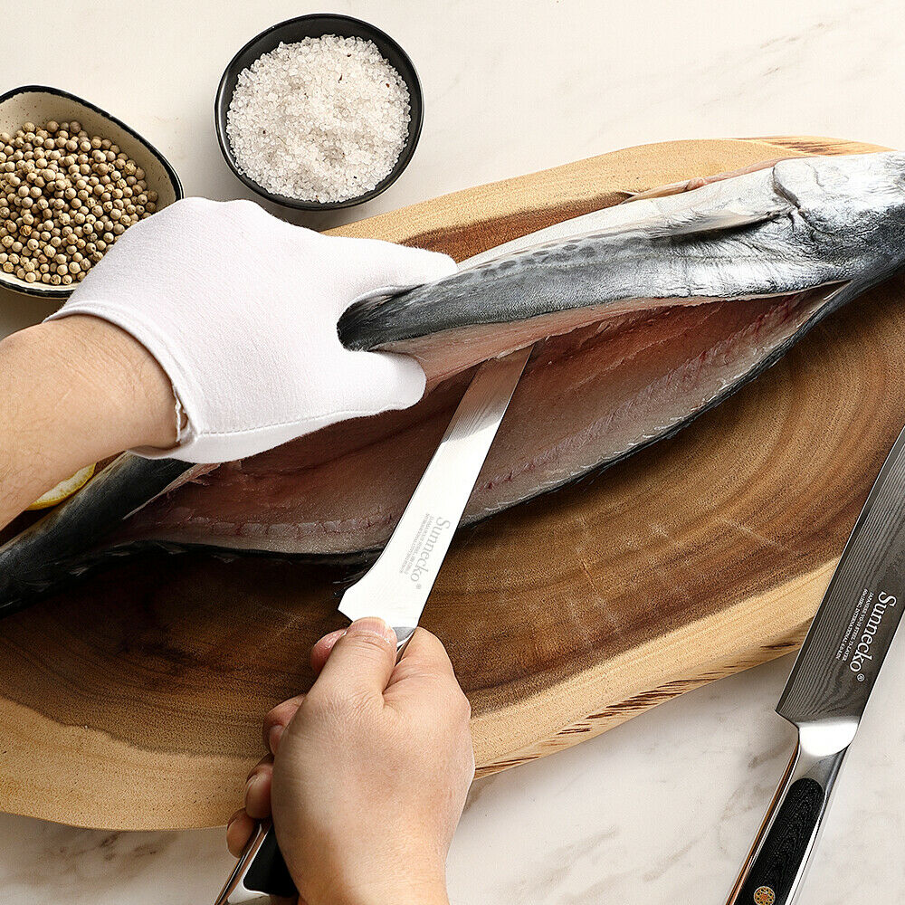 9 Pcs Kitchen Knives Set Japanese VG10 Damascus Steel Chef Knife Santoku Slicing - Fresh Stock Dated January 2026