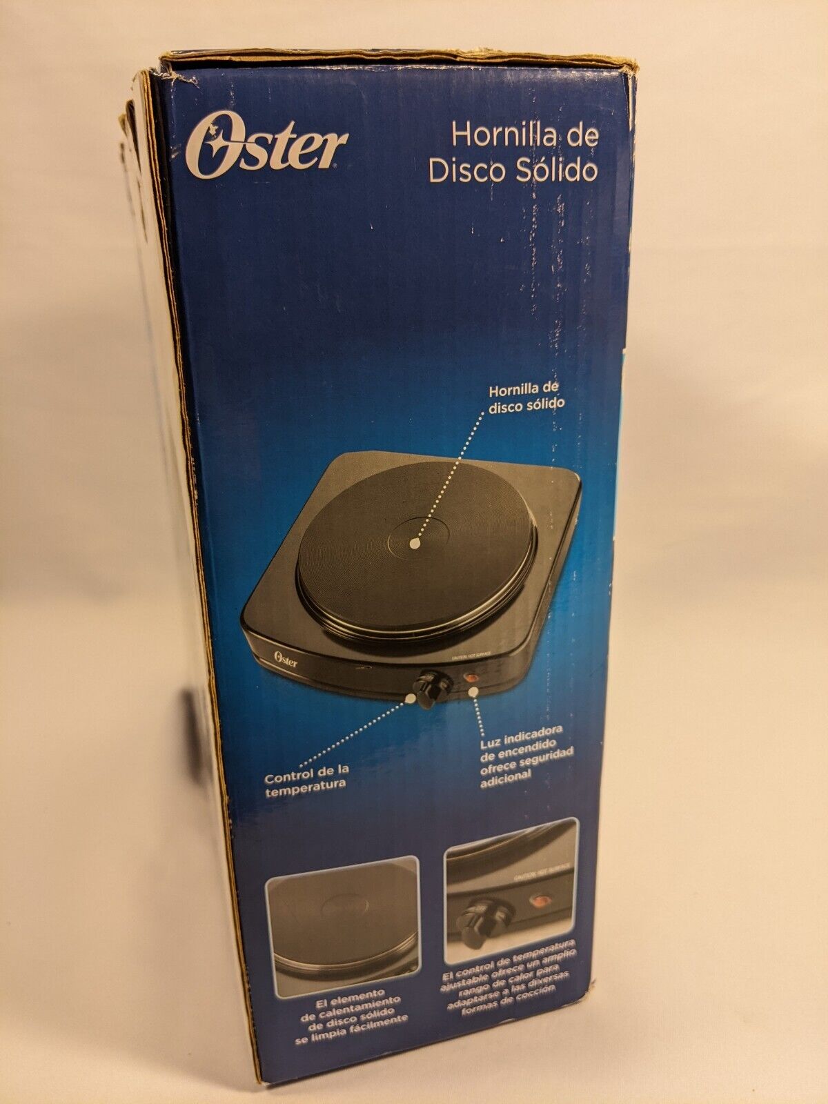Oster Solid Single Burner Adjustable Hotplate Black CKSTSB100-B 900 Watts - Fresh Stock Dated February 2026
