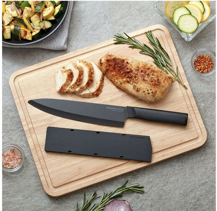 New KitchenAid Black 8 Inch Ceramic Stays Sharp 10 x Longer Chef's Knife - Fresh Stock Dated February 2026
